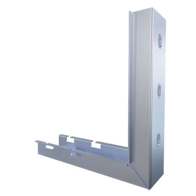 Alt view image 5 of 5 - Wire Mesh Cable Tray L-Shaped Wall Bracket 7in Wide