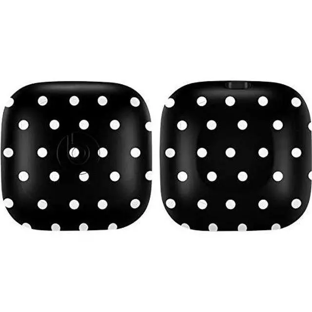 Alt view image 3 of 4 - Decal Audio Skin Compatible with PowerBeats Pro - Black and White Polka Dots Design