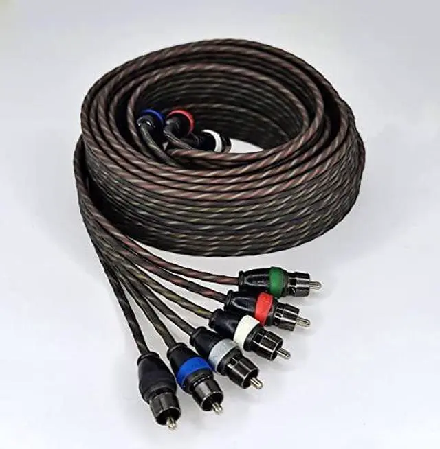 Alt view image 2 of 2 - 6-Channel Twisted RCA Cable - 12ft