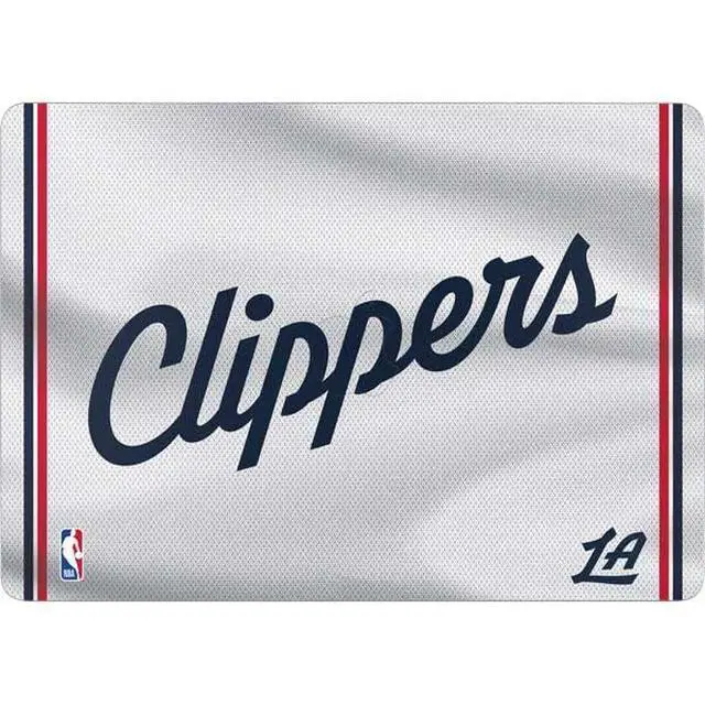 Alt view image 2 of 4 - Decal Laptop Skin Compatible with MacBook Air 13in M4 (2025) - Officially Licensed NBA Los Angeles Clippers Team Jersey Design