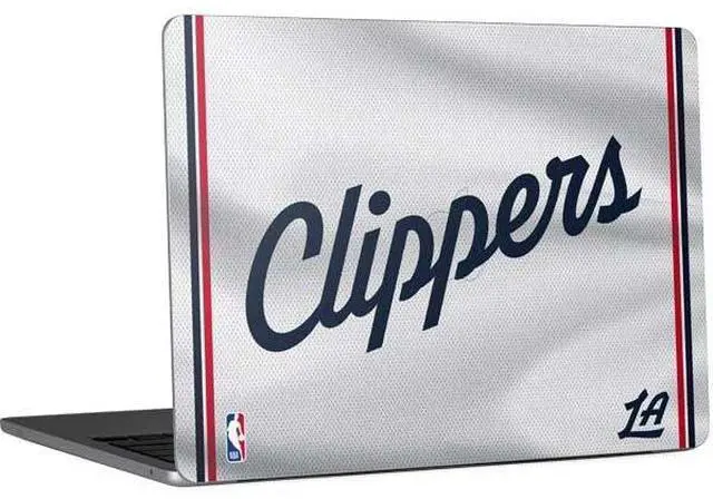 Main image of Decal Laptop Skin Compatible with MacBook Air 13in M4 (2025) - Officially Licensed NBA Los Angeles Clippers Team Jersey Design