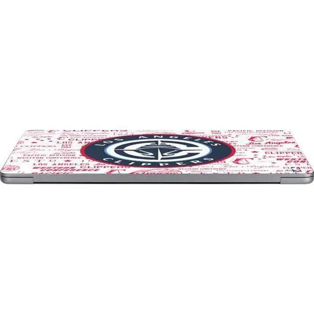 Alt view image 3 of 4 - Decal Laptop Skin Compatible with MacBook Air 13in M4 (2025) - Officially Licensed NBA Los Angeles Clippers Blast Logos Design