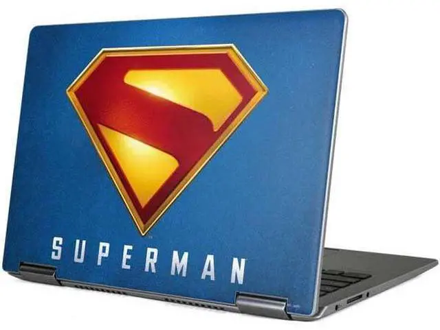 Main image of Decal Laptop Skin Compatible with Yoga 710 14in - Officially Licensed Superman 2025 Classic Superman Shield Emblem Design