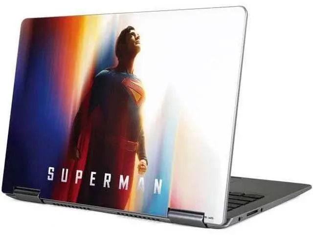 Main image of Decal Laptop Skin Compatible with Yoga 710 14in - Officially Licensed Superman 2025 Man of Steel Ascension Heroic Glow Design