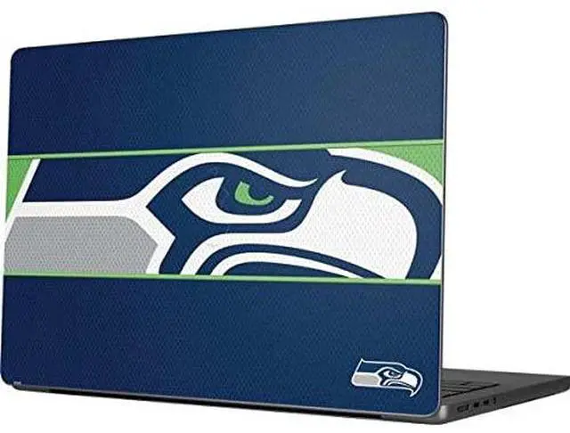 Main image of Decal Laptop Skin Compatible with MacBook Pro 14in (2021) - Officially Licensed NFL Seattle Seahawks Zone Block Design