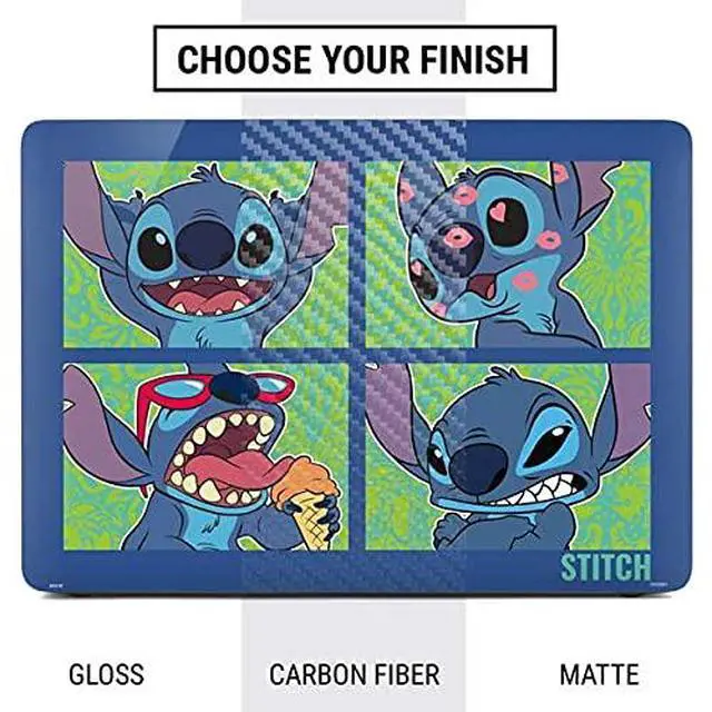 Alt view image 4 of 4 - Decal Laptop Skin Compatible with MacBook Air 13in (2020) - Officially Licensed Disney Lilo and Stitch Personalities Moods Design