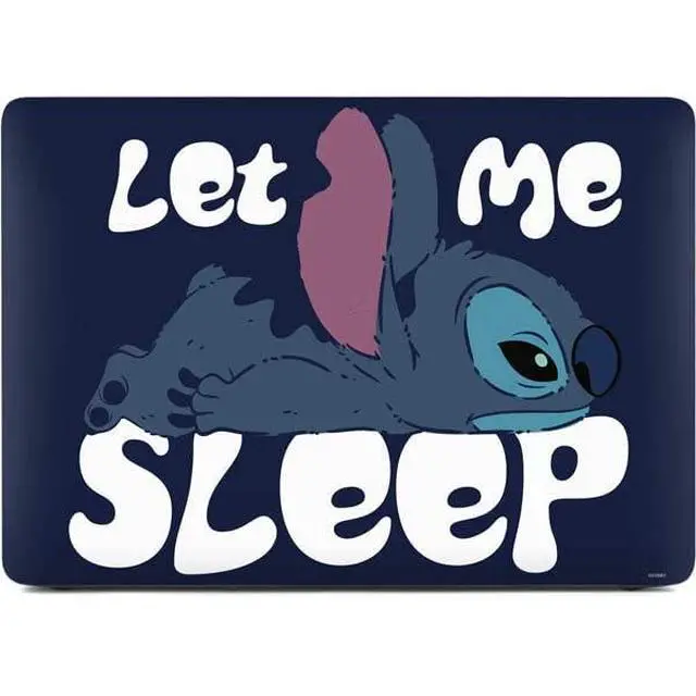 Alt view image 2 of 4 - Decal Laptop Skin Compatible with MacBook Air 13in (2020) - Officially Licensed Disney Lilo and Stitch Let Me Sleep Design
