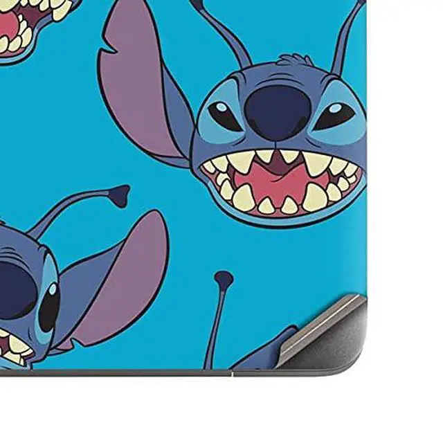 Alt view image 3 of 4 - Decal Laptop Skin Compatible with MacBook Air 13in (2020) - Officially Licensed Disney Lilo and Stitch Face Expression Pattern Design