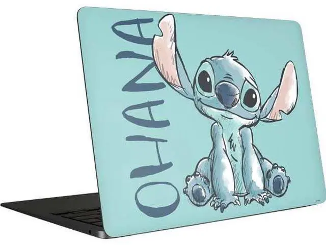 Main image of Decal Laptop Skin Compatible with MacBook Air 13in (2020) - Officially Licensed Disney Lilo and Stitch Ohana Design