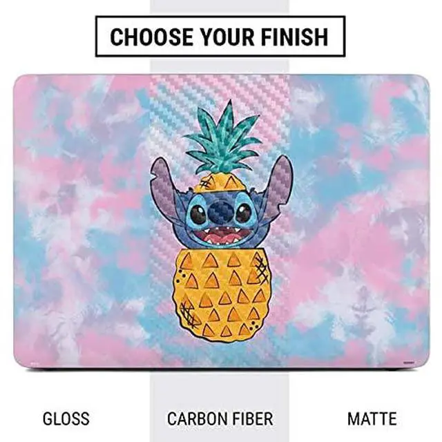 Alt view image 3 of 3 - Decal Laptop Skin Compatible with MacBook Air 13in (2020) - Officially Licensed Disney Lilo and Stitch Pineapple Stitch Design