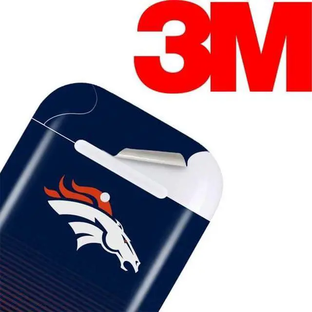 Alt view image 3 of 4 - Decal Audio Skin Compatible with Apple AirPods - Officially Licensed NFL Denver Broncos Breakaway Design