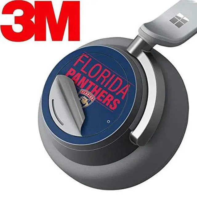 Alt view image 3 of 4 - Decal Audio Skin Compatible with Surface Headphones - Officially Licensed NHL Florida Panthers Lineup Design