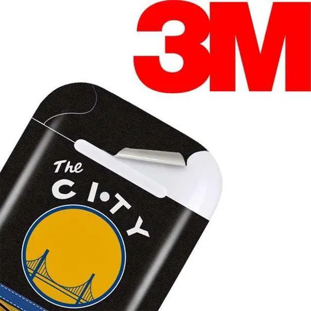Alt view image 3 of 4 - Decal Audio Skin Compatible with Apple AirPods - Officially Licensed NBA Golden State Warriors Retro Palms Design