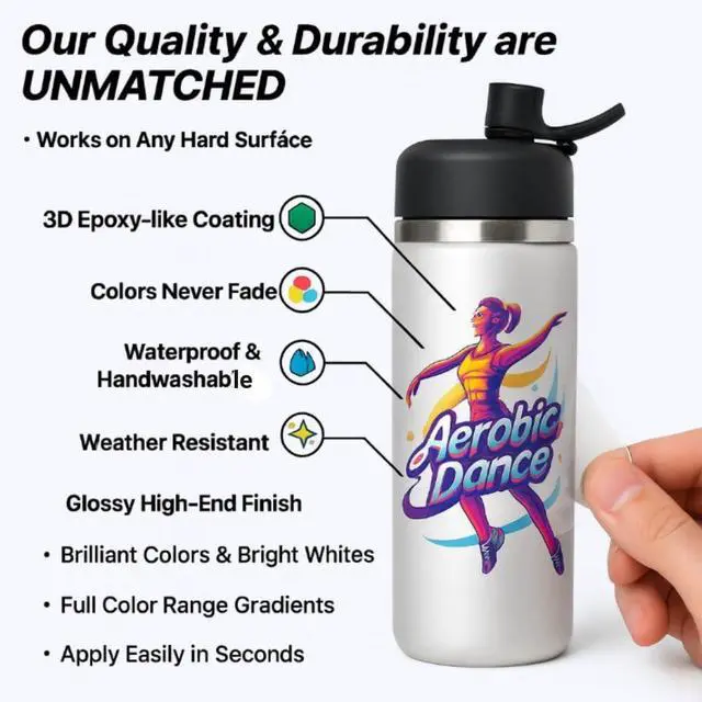 Alt view image 4 of 6 - 15PCS School UV 3D Stickers 4"x4" Waterproof Back to School Teacher Appreciation Decals for Classroom, Laptops, Mugs, DIY Crafts, Kindergarten, Scrapbooking, Reward Sticker Pack