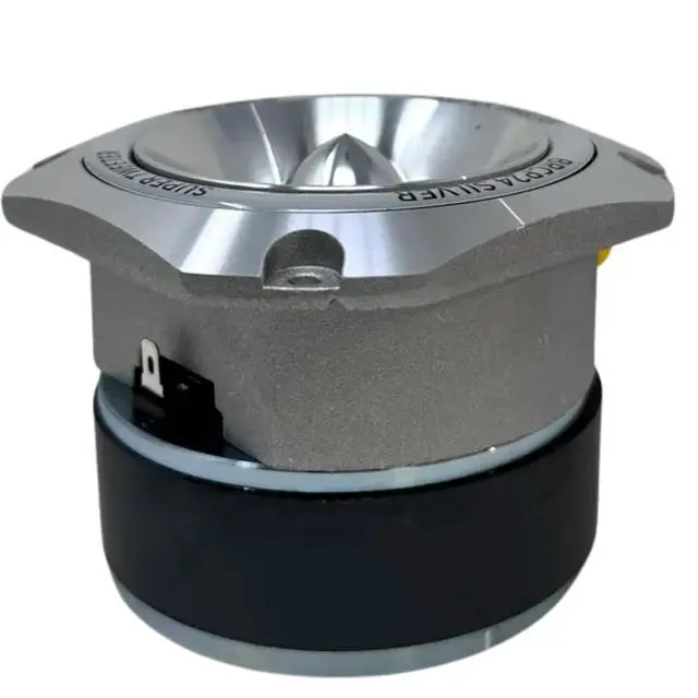 Alt view image 3 of 6 - BRCP24 Silver 4" Bullet Tweeter, 400W Peak/200W RMS, 8-Ohm Die-Cast Aluminum Body, High-Output (up to 110 dB), 4kHz-20kHz Frequency Response (Silver)