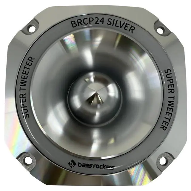Alt view image 4 of 6 - BRCP24 Silver 4" Bullet Tweeter, 400W Peak/200W RMS, 8-Ohm Die-Cast Aluminum Body, High-Output (up to 110 dB), 4kHz-20kHz Frequency Response (Silver)