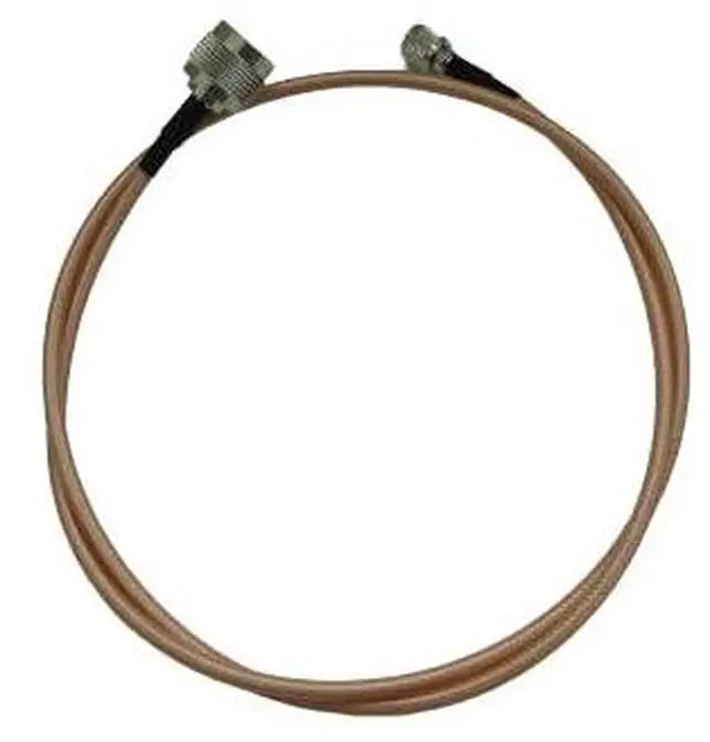 Main image of RG142 N Male to MINI UHF Male Coaxial Cable Low Loss 50ohm Double Shielded with Tanned FEP(Teflon) Jacket (12 ft)