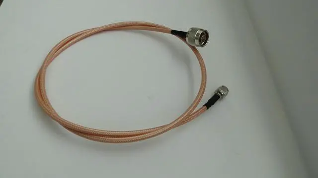 Main image of RG142 N Male to MINI UHF Male Coaxial Cable Low Loss 50ohm Double Shielded with Tanned FEP(Teflon) Jacket (15 ft)