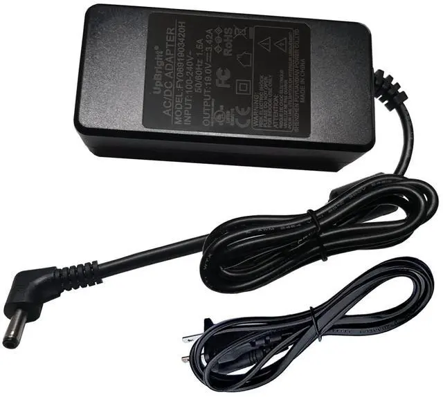 Main image of 19V UL AC/DC Adapter Compatible with Gateway GWTN141-2 GWTN141-2BK GWTN141-2BL GWTN141-2GR GWTN141-2PR GWTN141-10 GWTN141-10BK GWTN141-10BL GWTN141-10GR GWTN141-10RG Laptop TYPE60-190-31501