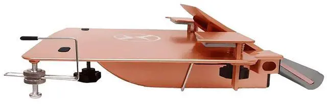 Alt view image 5 of 7 - XTOP - Advanced Portable Desk for Laptop Computers, Gravity Defying Mobile Desk for Laptops - for use While Standing, Walking Around, Sitting, Reclining or Lying in Bed (Rose Gold)