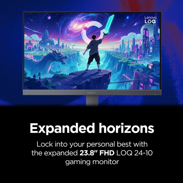 Alt view image 3 of 7 - LOQ 24-10 Monitor 23.8" FHD IPS Gaming Monitor - 200Hz - 0.5ms MPRT - HDR10 - FreeSync Premium