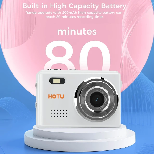 Alt view image 7 of 7 - Mini Keychain Digital Camera, Y2K Pocket-Size Mini Camera, 2MP 1080P Small Camera with 8GB Card, Video Recorder with Long Battery Life for Travel, Party and Vlog (White)