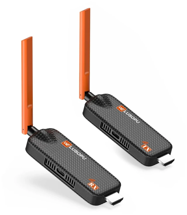 Main image of Wireless HDMI Transmitter and Receiver, 4K/1080P, 5.8G, 656FT/200M Up to 6 RXs, HDMI Splitter for Streaming Video & Audio from Laptop, PC, CCTV, Cable Box to Multiple TVs, Monitors, Projectors