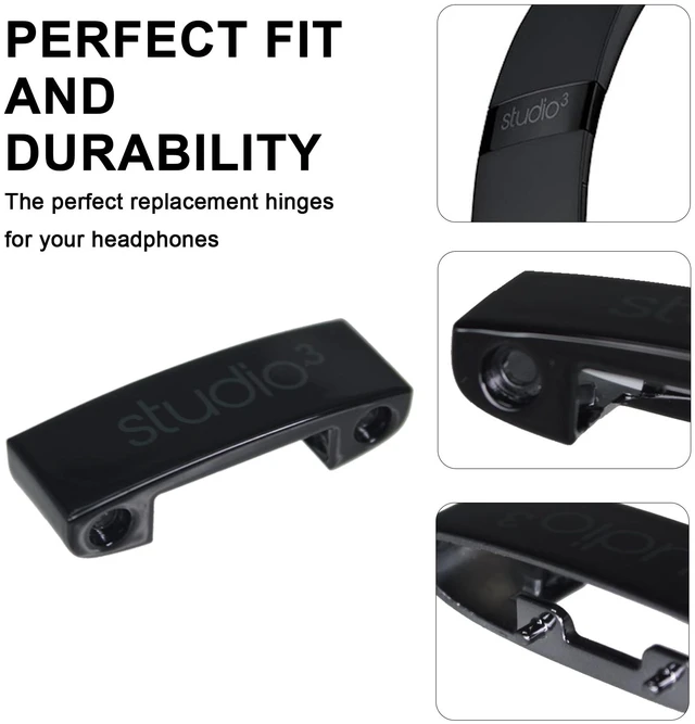 Alt view image 4 of 7 - Studio 3 Replacement Headband & Hinge Replacement for Beats Studio3 Headphone,Durable Parts Accessories Repair Kit Set(Matte Black)