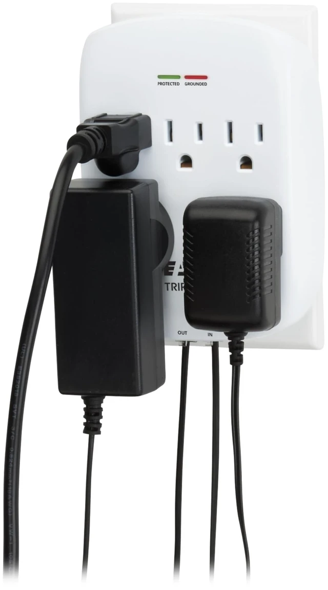 Alt view image 2 of 7 - Eaton SK5TEL-0 5 Outlet Extender Surge Protector with Phone Port 1080 Joules, EMI/RFI Line Noise Filtering, Power Strip, Manufacturer's & $15,000 Insurance