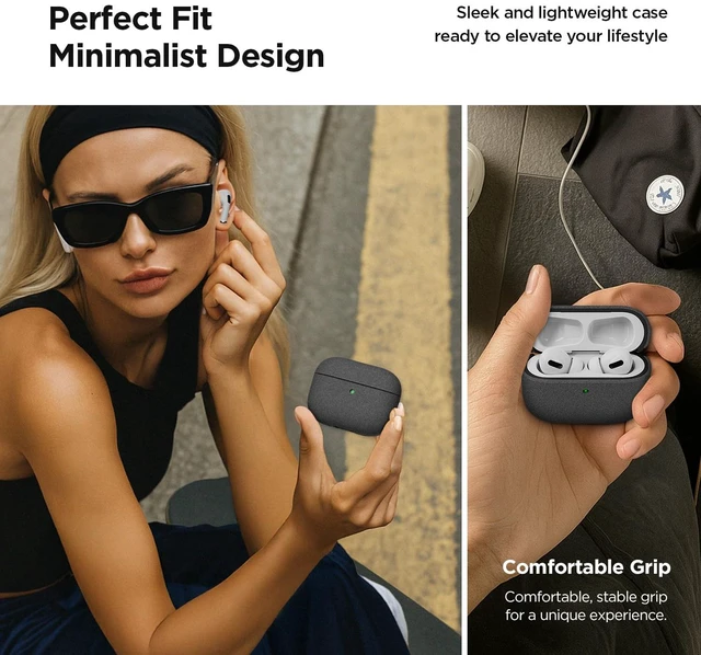 Alt view image 7 of 7 - Modern for Apple AirPods Pro 3rd Generation Case (2025) Modern Minimal Style with Slim Profile and Precise Fit Compatible with AirPods Pro 3 (Sand Stone)