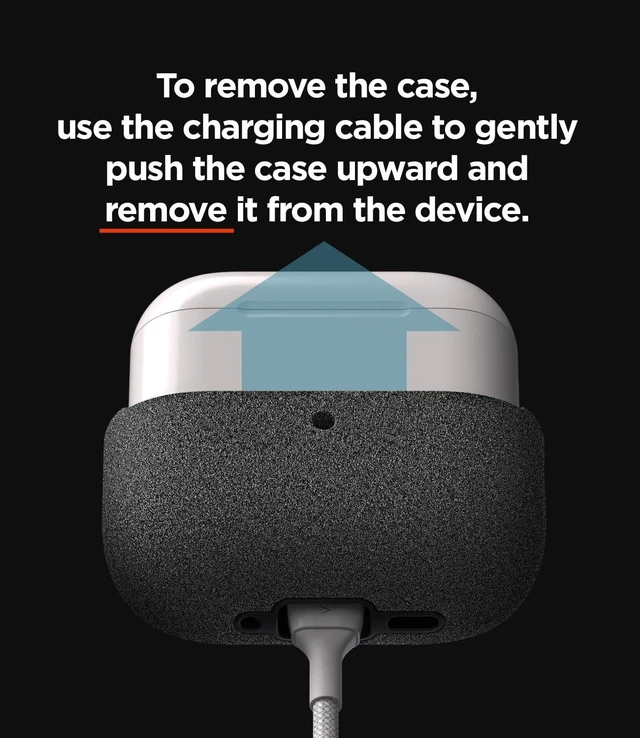 Alt view image 3 of 7 - Modern for Apple AirPods Pro 3rd Generation Case (2025) Modern Minimal Style with Slim Profile and Precise Fit Compatible with AirPods Pro 3 (Sand Stone)