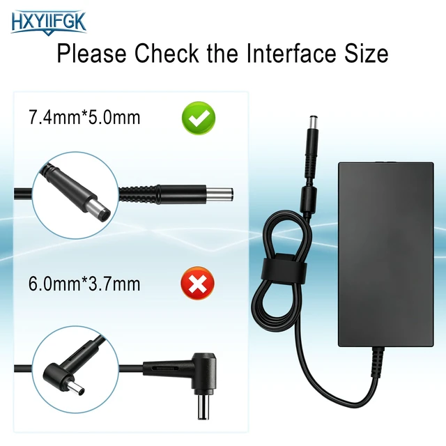 Alt view image 3 of 7 - 180W Laptop Charger Compatible with DELL WD19 WD19S WD22TB4 K20A001 WD15 K17A001 Thunderbolt Dock WD19TB WD19TBS TB16 TB18DC K16A001 WD25 WD25TB4 SD25TB4 UD22 Docking Station Business Monitor Dock