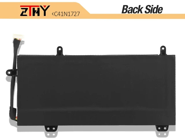 Alt view image 6 of 7 - C41N1727 Laptop Battery Replacement for Asus Zephyrus M GM501 GM501G GM501GM GM501GS ROG GU501 GU501G GU501GM GM501G-SEI006T GM501GS-EI015T GU501GM-BI7N8 GM501GM-EI005T GM501GS-EI003T 15.4V 55Wh