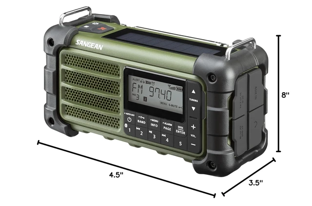 Alt view image 6 of 6 - MMR-99 AM/FM Bluetooth Weather Emergency Radio, Multi-Powered