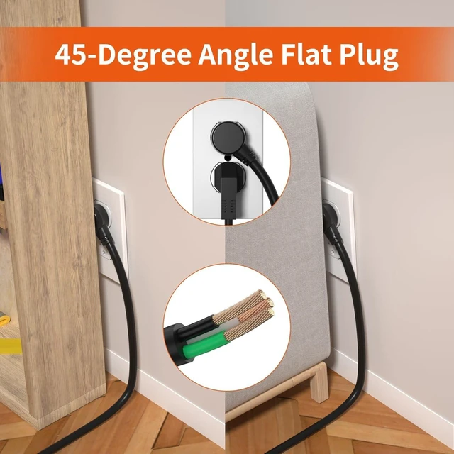 Alt view image 4 of 7 - 8 Outlet Metal Heavy Duty Long Power Strip, 2100J Surge Protector with 6 FT Extension Cord, Wide Spaced and Wall Mount Powerstrip for Home, Industrial, Workshop & Garage (2 Pack 6FT)