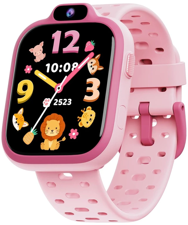 Main image of Kids Smart Watch, Fitness Watch with Camera for Boys Girls 3-14 Pedometer, IP68 Waterproof, Heart Rate, Sleep Tracker, Puzzle Games, MP3, Video, Photo, Alarm, 80+ Sports, 100+ Dials, Gift