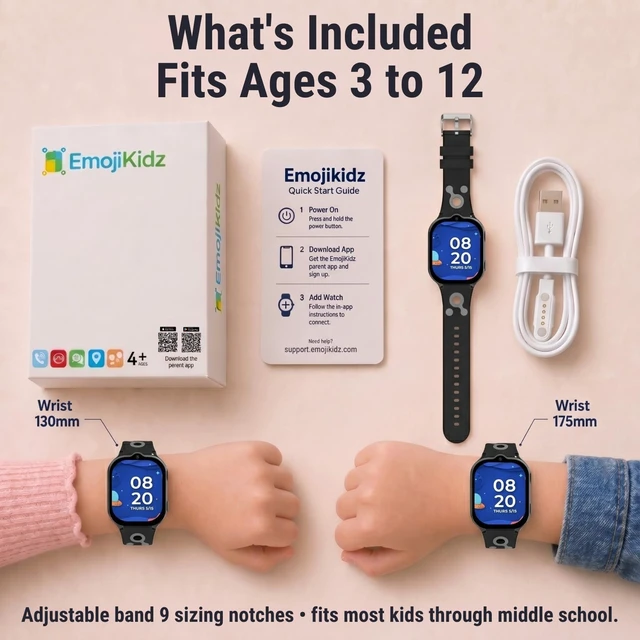 Alt view image 5 of 7 - Smart Watch for Kids With GPS Tracker, Video & Audio Call, SOS Alerts, HD Camera, School Mode, Parental Control, Kids Smart Watch With Preinstalled SIM Card, Safe Phone Watch for Boys & Girls (Black)