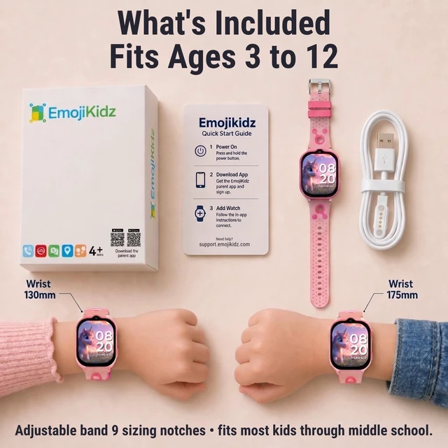 Alt view image 5 of 7 - Smart Watch for Kids With GPS Tracker, Video & Audio Call, SOS Alerts, HD Camera, School Mode, Parental Control, Kids Smart Watch With Preinstalled SIM Card, Safe Phone Watch for Boys & Girls (Pink)