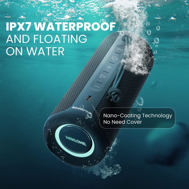 Alt view image 5 of 7 - Bluetooth Speaker 36W Stereo Sound Bass Present Boy Gifts - Blue Portable Speaker Bluetooth 5.3 Wireless USB Type C Outdoor and Travel, 5000mAh Up to 16H Playtime Indoor