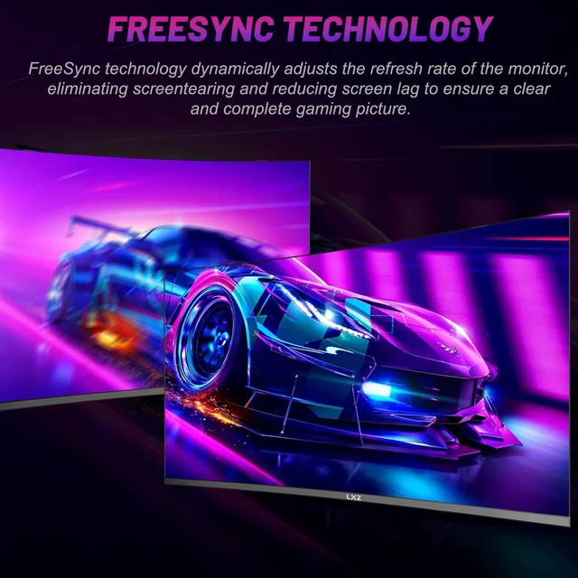 Alt view image 4 of 6 - Curved Gaming Monitor 27 Inch PC Monitor 180hz, Full HD 1080P Frameless 1800R Gaming Display with FreeSync & Eye-Care Technology, DP, HDMI Port - Black