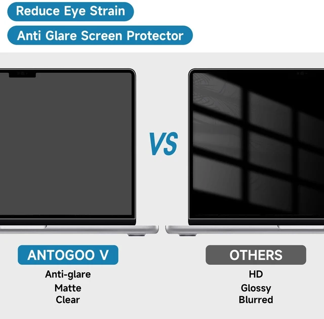 Alt view image 2 of 7 - 2 Pack Compatible with MacBook Pro 14 Inch Screen Protector (M5, M4, M3, M2, M1, Pro/Max), Anti Glare Scratch Matte Screen Protector for MBP 14.2''(2021-2025)