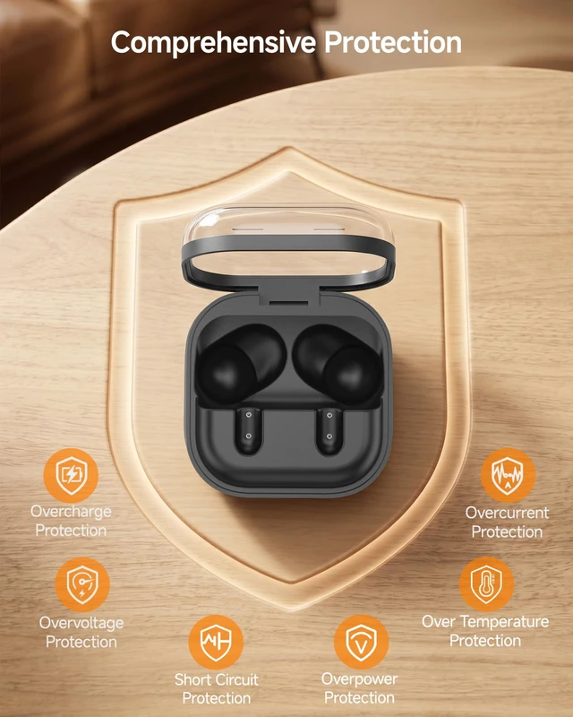 Alt view image 7 of 7 - Charging Case for Samsung Galaxy Buds 4 Pro Earbuds 450mAh Replacement Charger Case with USB-C Cable, Bluetooth Pairing, Wireless & Wired Charging Support (Earbuds Not Included)