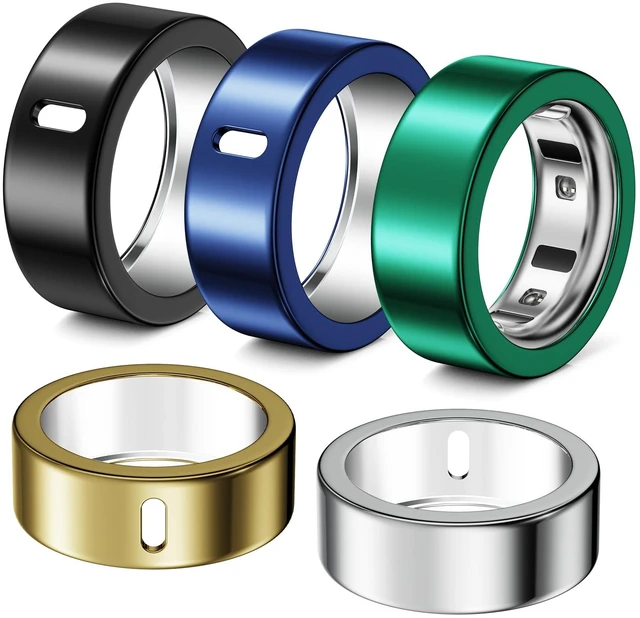 Main image of 5 Pack Covers Compatible with Oura Ring 4/Oura Ring 3-Size 9 Anti-Scratch Protector TPU Case Accessories for Oura Ring Gen 4/Gen 3 Cover for Women Men, Support Charging with Cover on