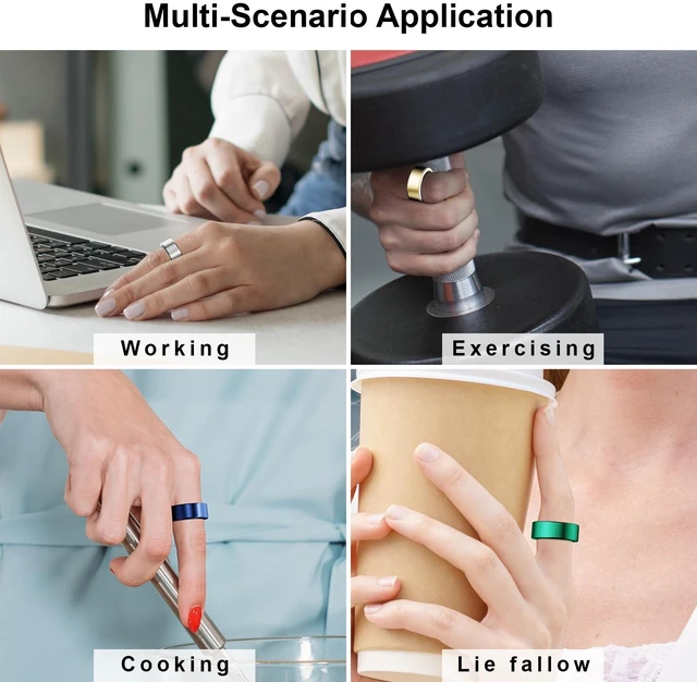Alt view image 7 of 7 - 5 Pack Covers Compatible with Oura Ring 4/Oura Ring 3-Size 9 Anti-Scratch Protector TPU Case Accessories for Oura Ring Gen 4/Gen 3 Cover for Women Men, Support Charging with Cover on