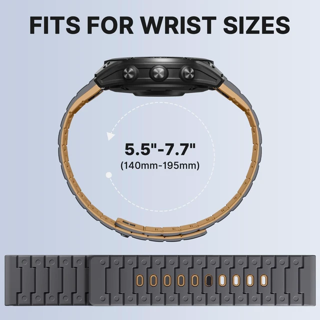 Alt view image 4 of 7 - Quick Fit 22mm Compatible with Garmin Fenix 9 Pro Solar 47mm Band N54 Magnetic Closure, Pin-and-Tuck Clasp for Fenix 8 E 47mm/7 6 Pro/5 Plus/Instinct 3/Forerunner970/Approach S70/Epix/Quatix
