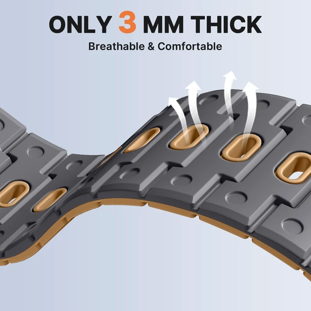 Alt view image 5 of 7 - Quick Fit 22mm Compatible with Garmin Fenix 9 Pro Solar 47mm Band N54 Magnetic Closure, Pin-and-Tuck Clasp for Fenix 8 E 47mm/7 6 Pro/5 Plus/Instinct 3/Forerunner970/Approach S70/Epix/Quatix