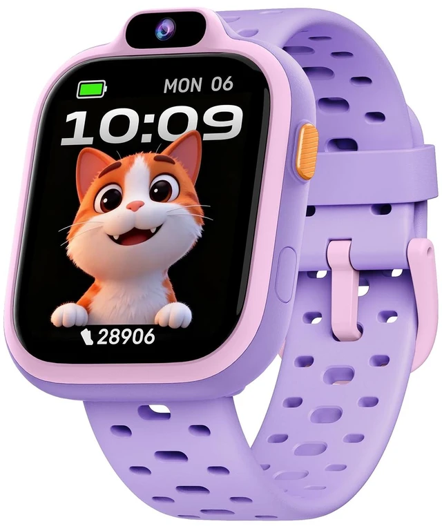 Main image of Kids Smart Watch, Fitness Watch with Camera for Boys Girls 3-14 Pedometer, IP68 Waterproof, Heart Rate, Sleep Tracker, Puzzle Games, MP3, Video, Photo, Alarm, 80+ Sports, 100+ Dials, Gift