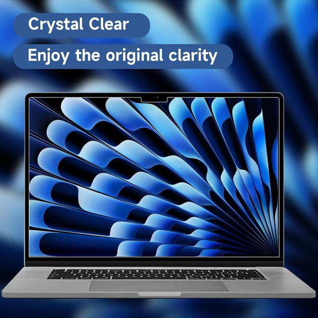 Alt view image 5 of 7 - 2 Pack Compatible with MacBook Air 15 Inch Screen Protector (2023-2026, M2, M3, M4, M5), Matte Anti Glare Film Anti Scratch Protector for Mac Air 15.3'' A2941 A3114 A3241 A3448