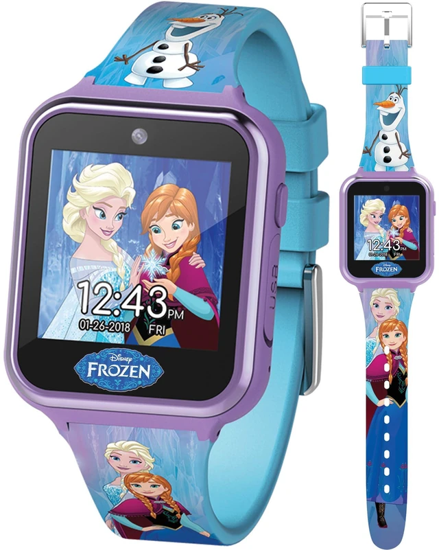 Main image of Kids Disney Frozen Smart Watch with Camera for Kids and Toddlers - Interactive Smartwatch for Boys & Girls with Games, Voice Recorder, Calculator, Pedometer, Alarm, Stopwatch