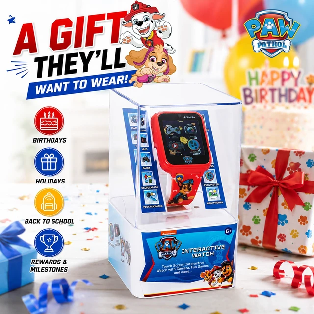 Alt view image 6 of 7 - Paw Patrol Smart Watch with Camera for Kids and Toddlers - Interactive Smartwatch for Boys & Girls Featuring Games, Voice Recorder, Calculator, Pedometer, Alarm, Stopwatch, with USB Cable